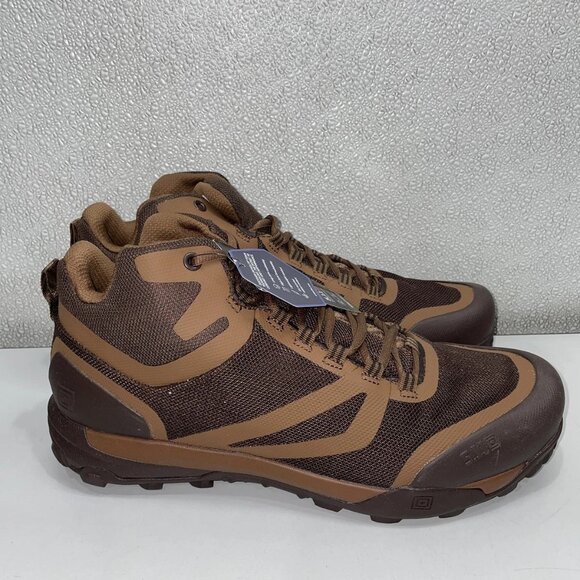 5.11 Tactical A/T Mid Boots Men’s 12 Dark Brown - Picture 3 of 9